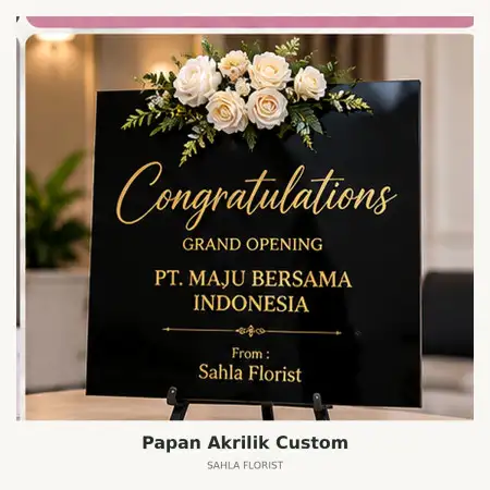 Papan Bunga Akrilik Sleman Kota
